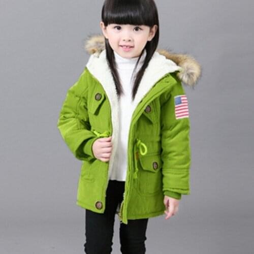 New Girls and boys fleece jacket Unisex winter thickness kids coat Manteau Hiver Fille Girls Jacket 7CT061