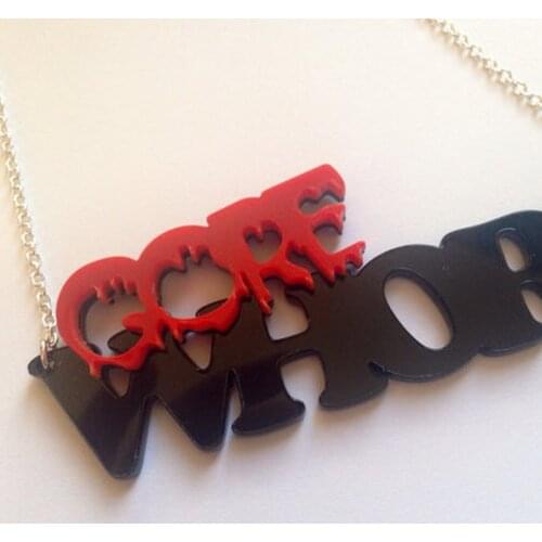 Core Whore Necklace Fashion Pendant Necklace Hip hop Concert Accessory