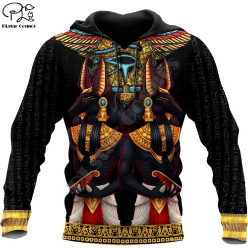 PLstar Cosmos Horus Egyptian Pharaoh Anubis Ancient Egypt Tattoo 3DPrint Men/Women Streetwear Pullover Casual Funny Hoodies A-7