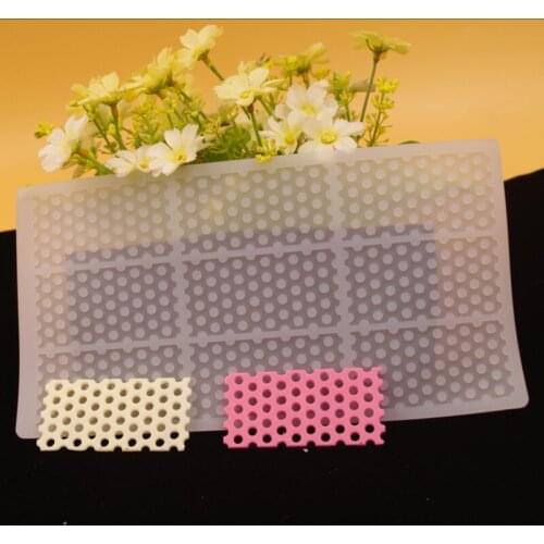 3D Honeycomb Grids Chocolate Candy Silicone Mold DIY Cake Lace Decorating Chocolate Cake Topper Making Mould
