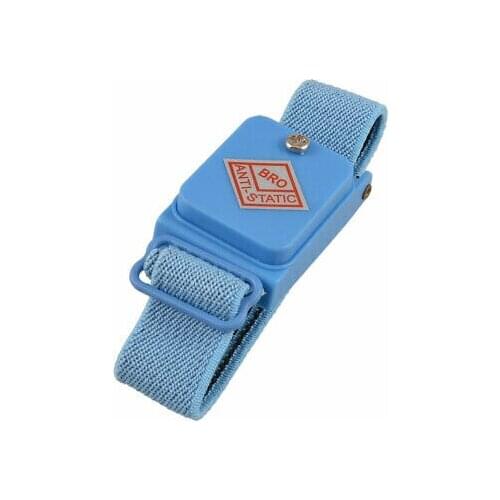Blue Wireless Anti Static Cordless ESD Discharge Cable Wrist Band Strap