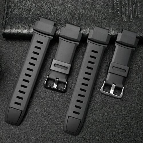 18mm Replacement Wristband For Casio PRG-260/550/250/PRG500 PRW-3500/2500/5100 High Quality Elastic Waterproof Silicone Strap
