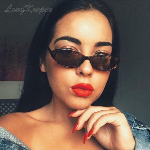 LongKeeper Vintage Oval Sunglasses Women Retro Gradient Sun Glasses Luxury Eyewear Brand Designer UV400 Oculos Feminino