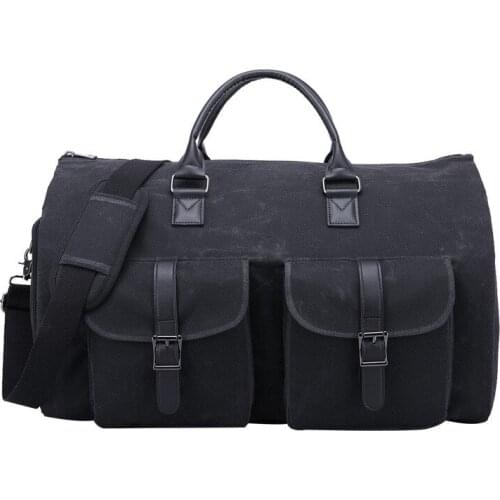Storage Hand Bag Suit Bag Canvas Cylinder Travel Bag Multi-Function Large Capacity Luggage Bag