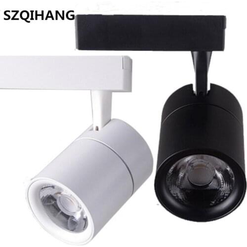 COB 20W Led Track light aluminum Ceiling Rail Track lighting Spot Rail Spotlights Replace Halogen Lamps AC85-265V