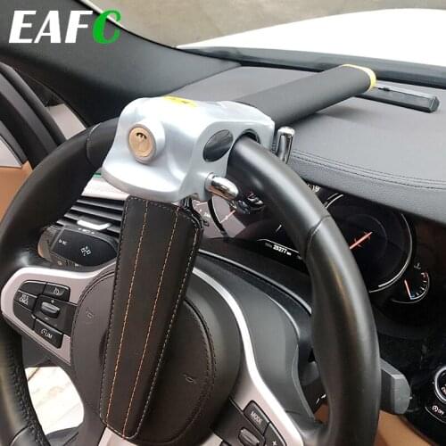 Car Steering Wheel Lock Car Rotary Steering Wheel Lock Foldable Security Car Lock Alloy Car Accessories Anti-Theft Security Tool