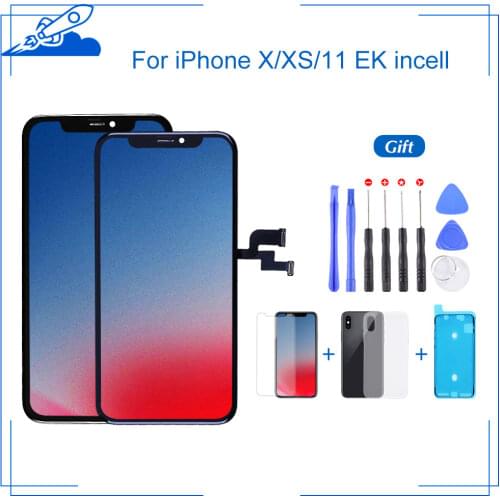 Best Quality EK Incell For iPhone X XS XR 11 11PRO LCD Display 3D Touch Screen Digitizer Replacement Assembly Parts With Gift