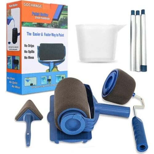 5/6PCS Multifunctional Paint Runner Roller Kit Pro Corner Brush Edging Tools DIY Household Office Ceiling Door Wall Decorative