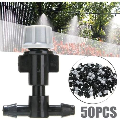 50pcs Mist Spray Nozzles Garden Agriculture Irrigation Accessories Automatic Mist Spray Nozzle Sprinkler
