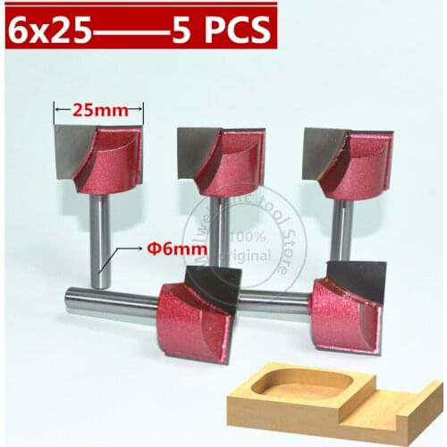 6mm*25mm,CNC Tungsten steel Cleaning bottom bit,CNC machine tool,PVC,MDF,Acrylic,Carbide end mill,woodworking insert router bit