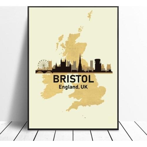 Bristol UK Art Canvas Poster Home Decoration Painting No Frame
