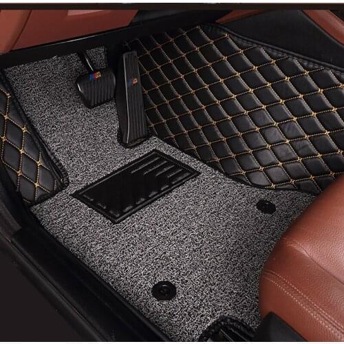 Custom Double layer car floor mats for opel Insignia zafira tourer Astra k Antara Vectra all models car mats 5 seat