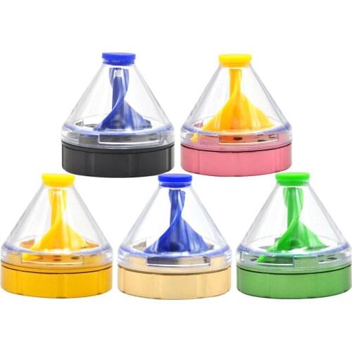 Grinder smoke accesoires 50mm 4-layer funnel aluminum alloy smoke grinder aviation aluminum smoke crusher