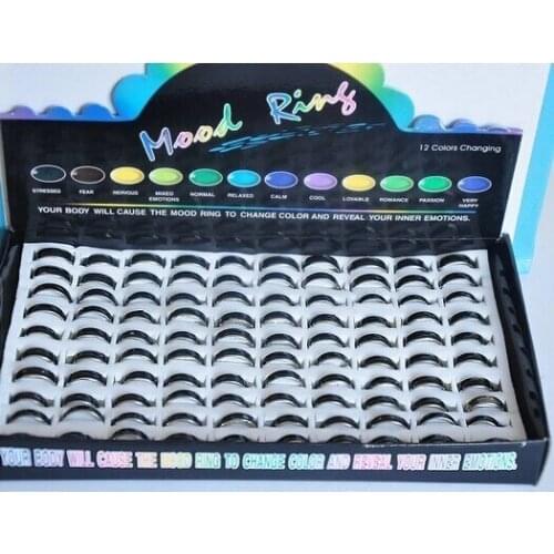 Changing color mood ring change color mood changing ring 100pcs 200g/box