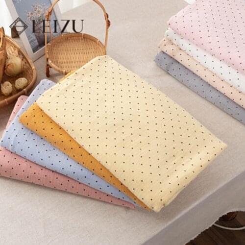 Summer Breathable Dot Printing 40S Double-Layer Crepe For Baby Suit Home Service Sewing Fabric YHTJ0015