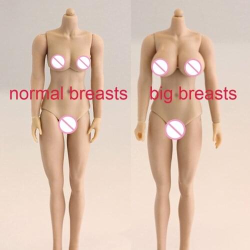 1/12 Female All Size Breasts Pale/Suntan Seamless Body Painting Model for 1/12 Head Sculpt HENG TOYS