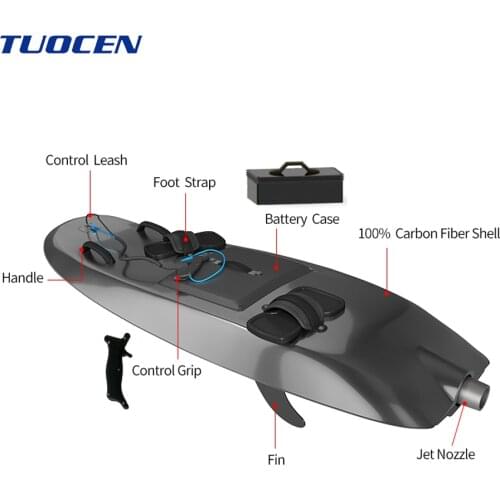 Newest Type Electric Hydrofoil Powered Surfboard, TUOCEN Motorized Surf Board Surfing