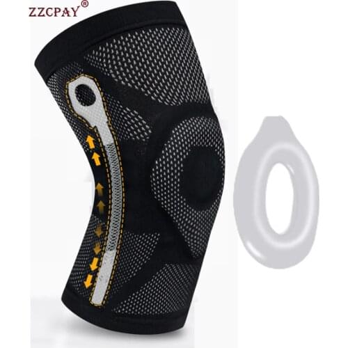 New Men Compression Knee Support Sleeve Protector Elastic Knee pads Brace Springs gym Sports Running Women Breathable knee pads