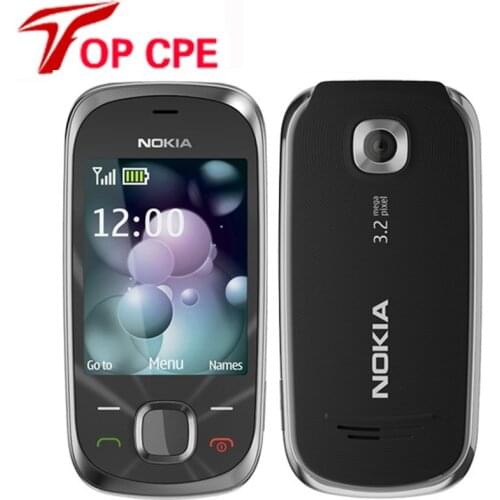 7230 Original Unlocked Nokia 7230 3.2MP Bluetooth FM JAVA MP3 english russian hebrew arabic keyboard cell phone mobile phone