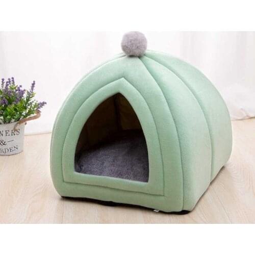 Portable Rabbit Design Cat House with A Hole Warm Soft Pet Beds Tent Removable Washable Cats Nest Litter Puppy Kennel