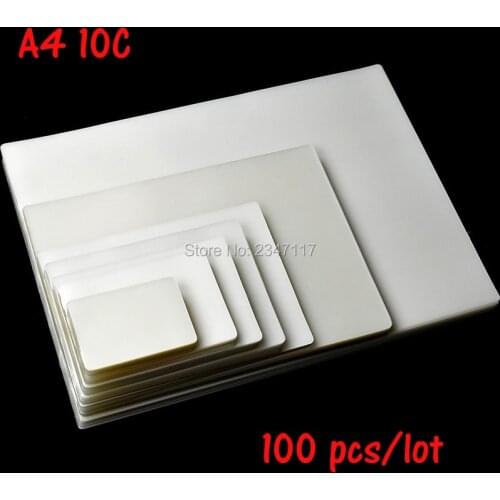 Plastic Film Laminator Film Photo Film A4 Laminating Paper 100pc 100mic Laminating Paper PET Material