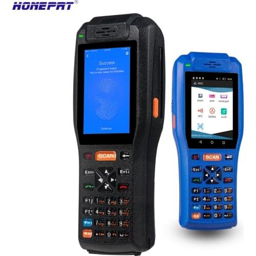 HSPOS Handheld 4G POS Terminal PDA Android 6.0 Bluetooth GPS IOS PDA Printer 58mm 1D 2D Barcode Scanner HS-5092