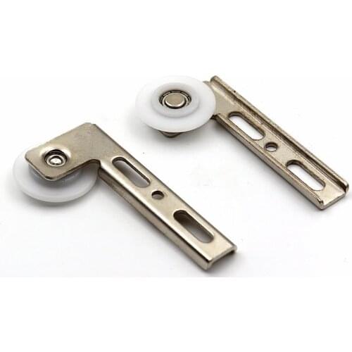 Wardrobe furniture caster side-mounted pulley sheave pulley closet drawer External mounting cabinet pulley sliding door wheel