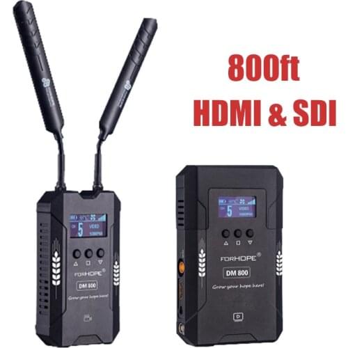 ForHOPE DM800ft Video Wireless Transmission System HDMI SDI video Transmitter & Receiver for Live Broadcast wedding film making