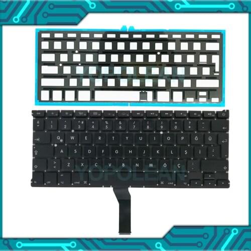 New For Macbook Air 13" A1466 A1369 Turkey Turkish Keyboard With Backlight 2011-2017 Years