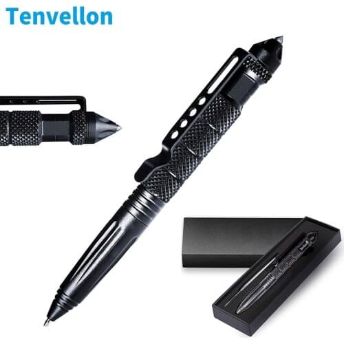Tenvellon Self Defense Supplies Tactical Pen Security Protection Tungsten Steel Head Emergency Personal Defense Defensa Personal