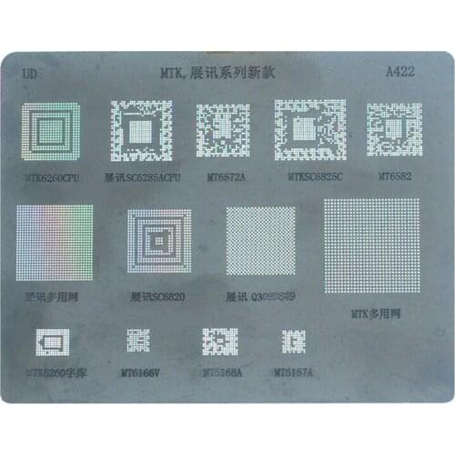 A422 BGA stencil for MTK ZHANXUN cellphone repairing