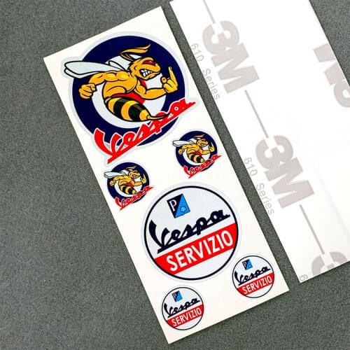 For PIAGGIO VESPA GTS GTV LX LXV LT PX PRIMAVERA 50 125 150 200 250 300 300ie Decals Motorcycle Vinyl Stickers 3M reflective