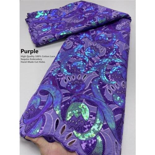 XIYA African Lace Fabric,2021 Embroidered Nigerian Lace Fabric With Sequins High Quality Swiss Voile Lace Fabric For Women 3969B
