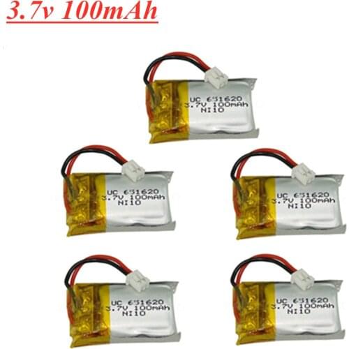 3.7v 100mah 651620 Lipo Battery For Cx-10 Cx-10a FQ777-124 Hubsan Q4 Wltoys V272 Rc Quadcopter Drone Spare Parts