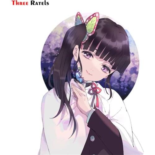 Three Ratels FC480 Demon Slayer Shinobu Kocho 3D Poster Cartoon Anime Car Hood Sticker Laptop Decal