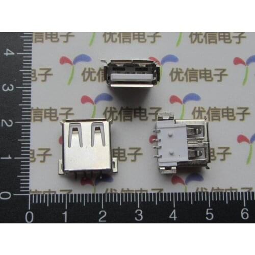 Free shipping 100pcs/lot Patch A mother USB socket USB-A interface master fast delivery