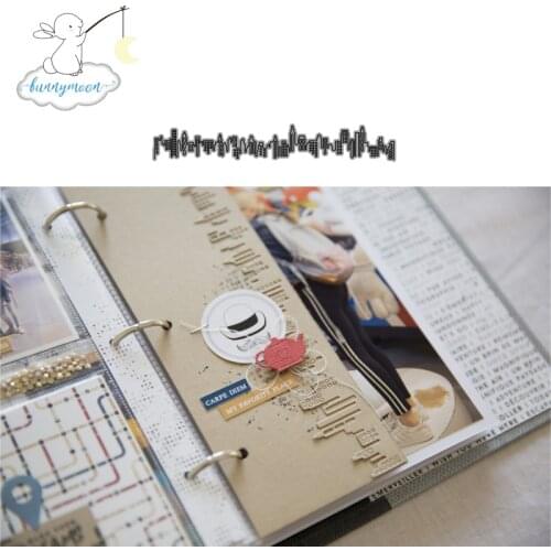 CH City view Metal Cutting Dies 3D DIY Scrapbooking Carbon Sharp Craft Die Photo Invitation Cards Decoration