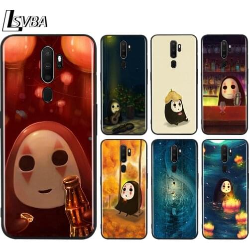 Black TPU Soft Cover Cute face man for OPPO A9 2020 Reno 10X ZOOM ACE 4 3 2 Z F Pro 4G 5G Phone Case
