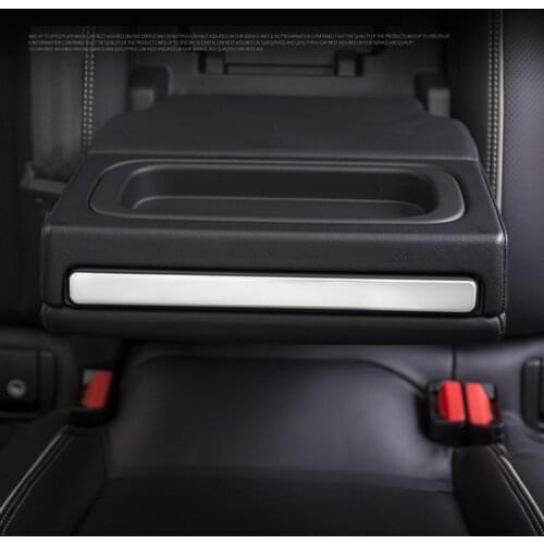 Stainless Steel Rear Center Armrest Cup Decorated mouldings For Volvo XC60 2018 19 20 AAA620