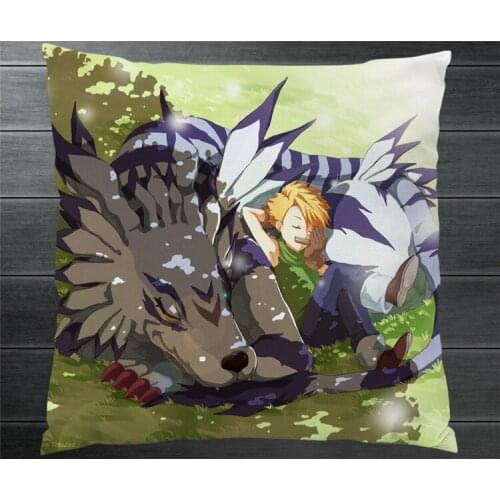 Digimon Adventure Ishida Yamato YAGAMI TAICHI Two Side Pillowcase Pillow Case Cover Cosplay Manga Gift BED/SOFA/CAR Decor P18