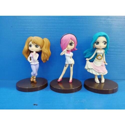 7CM Japanese anime figure one piece Q version Vinsmoke Reiju/Nefeltari Vivi/Charlotte Pudding action figure