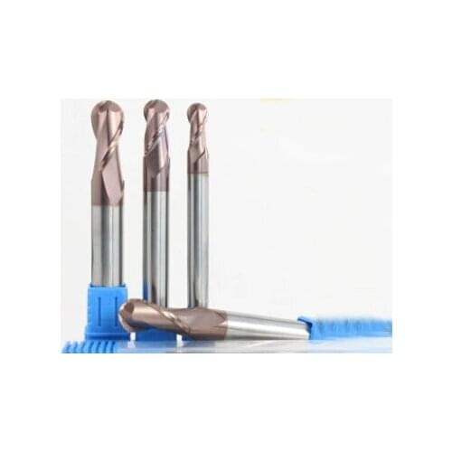 2 Flutes Milling tools Milling cutter Ball nose End Mill CNC router bits hrc55 R3*12*D6*50