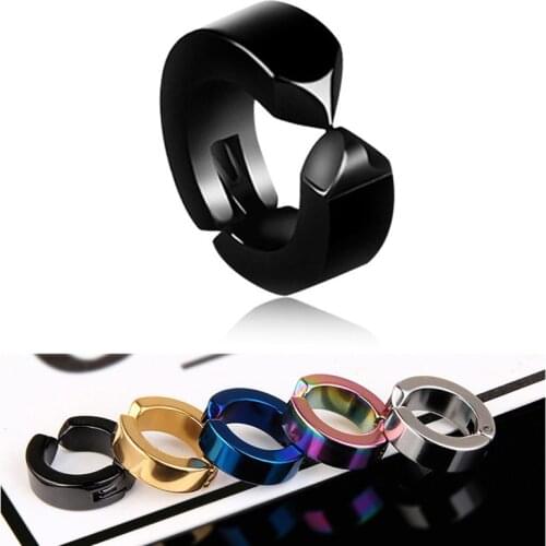 Punk Smooth Delicate Stainless Steel Earrings Clip Fashion Girls Ear Cuff Women Men Ear Clips Without Piercing Jewelry