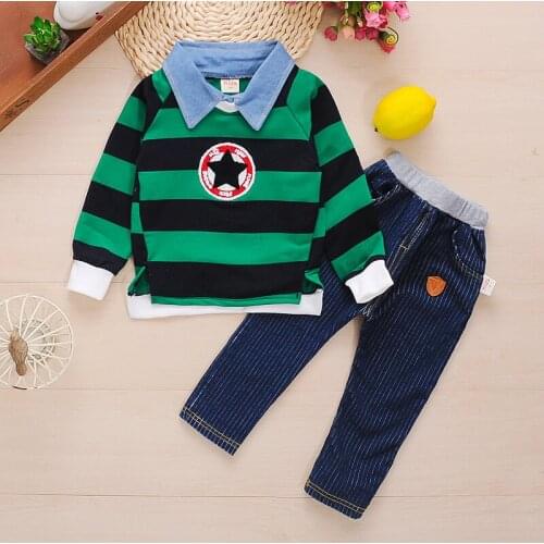 Spring Autumn Boys Clothes Sets New 2020 Kids Sport Suits For Baby Boy Children Casual Cotton Tops+Pants 2Pcs Tracksuits Outfits
