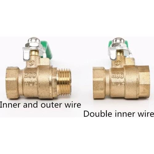 Brass Ball Valve 1/4'' 3/8'' 1/2'' Male to Male Female to Male Female to Female Thread Air Water Oil Flow Control Plumbing Fitt