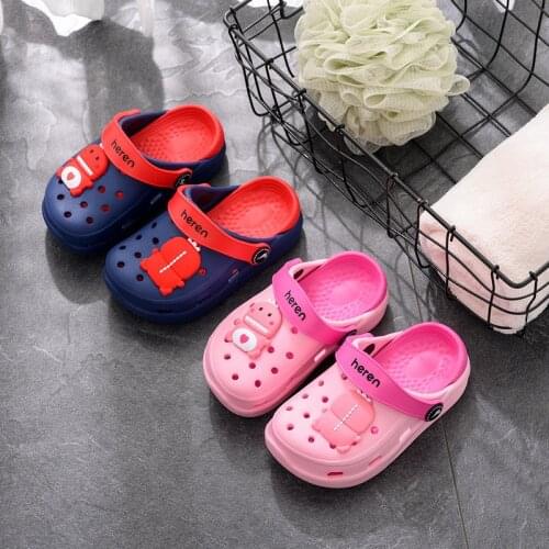 Cute Summer Home Slippers Kids Children Boys Girls Cute Beach Sandals Slippers Toddler Shoes Infant Cartoon Print Flat Shoes