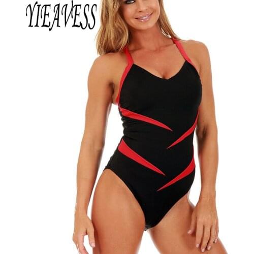 2019 New Plus Size Swimwear Women One Piece Halter Female Swimsuit Fused Swimming Suit Striped Monokini Bather Suit Trikini