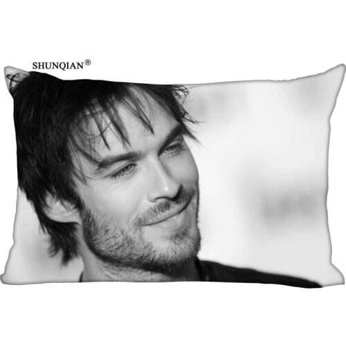 New Ian Somerhalder Pillow Case Custom Wedding Pillowcase Cover Cases Gift Zippered Rectangle Pillow Case