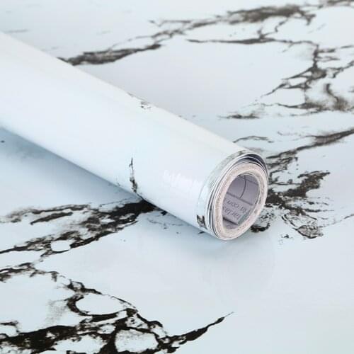 Wallpapers Marble Waterproof Wall Sticker Bedroom Furniture Kitchen Decoration Contact Paper 3D Vinyl Film Peel and Stick Mural