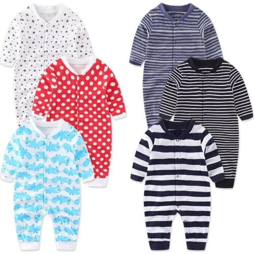 Autumn Winter Fashion Baby Boy Clothes Long Sleeve Baby Rompers Newborn Cotton Baby Girl Clothing Jumpsuit Infant Clothing 6-24m